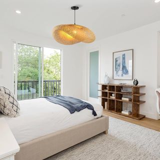 Lámpara Colgante Mimbre Tejida Mano