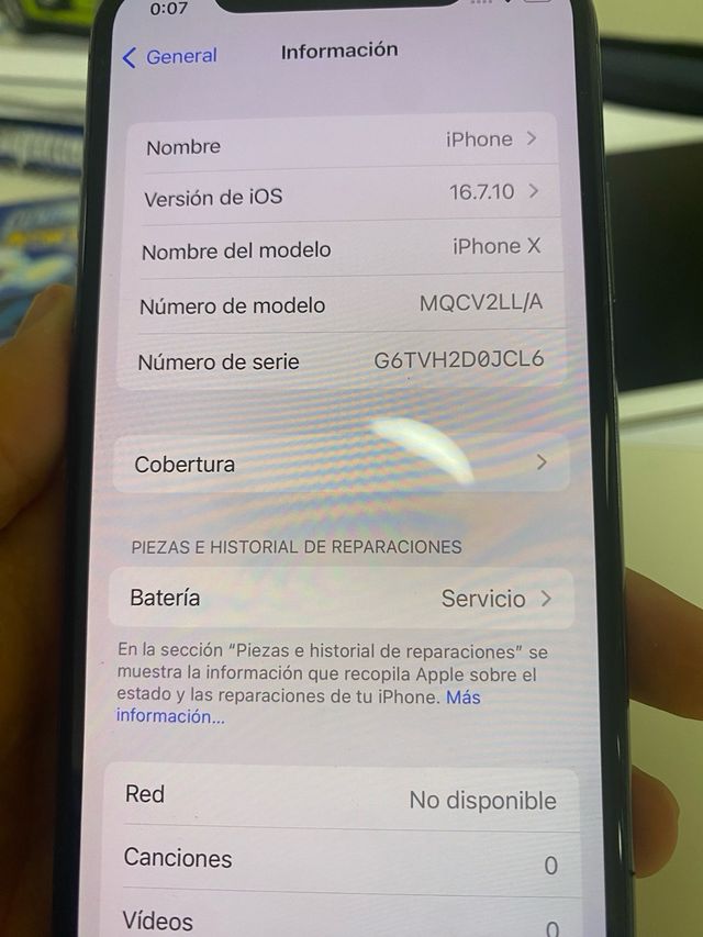 iPhone X Nero 256 GB