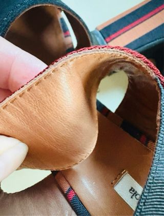 Sandalias Bimba y Lola Tacon Rayas