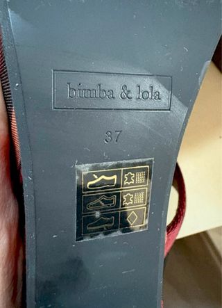 Sandalias Bimba y Lola Tacon Rayas