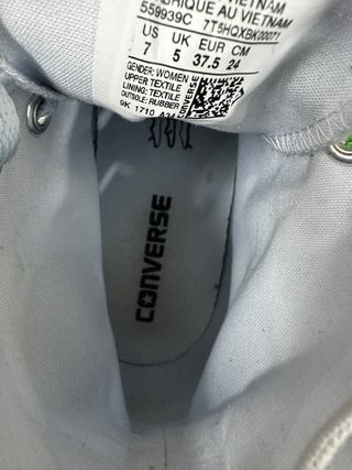 Converse All Star bianche oro 37.5