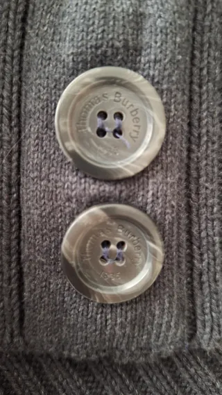 Jersey Burberry Cuello Alto Gris