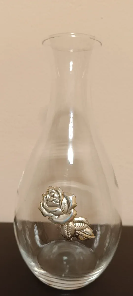 Juego Botella y 6 Chupitos con Rosa