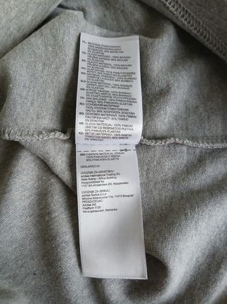 reebok tshirt size L grey