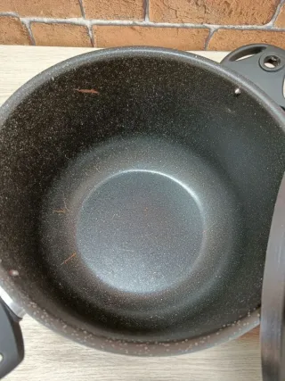 Pensofal Biostone Olla coladora, Aluminio, Negro