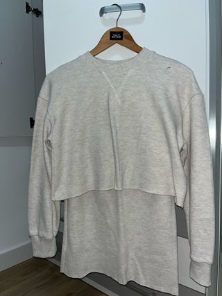 Conjunto Falda Jersey Beige