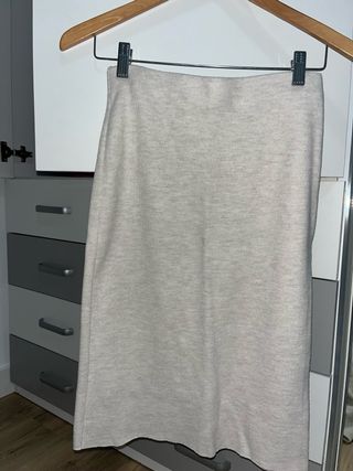 Conjunto Falda Jersey Beige