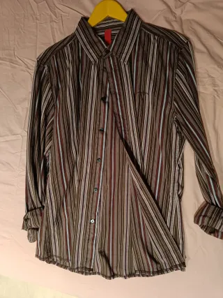 Camisa de rayas multicolor