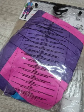 Disfraz snowboarder, mono retro, traje talla S