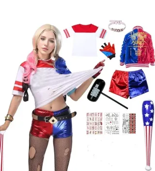 Quinn - Disfraz de Suicide Squad Cosplay