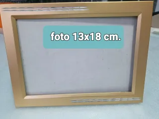 Portarretratos metálico 13x18 cm