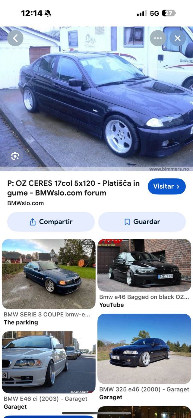 Llantas Oz Ceres en 17  llantas BMW e36 coupe e46