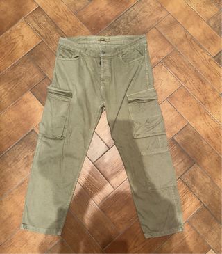 Pantaloni cargo Justwest tortora/verde Taglia:48