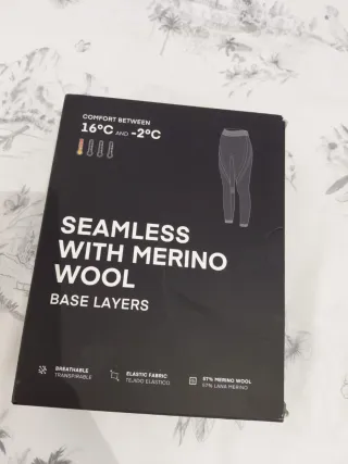 Leggings lana merino seamless talla S