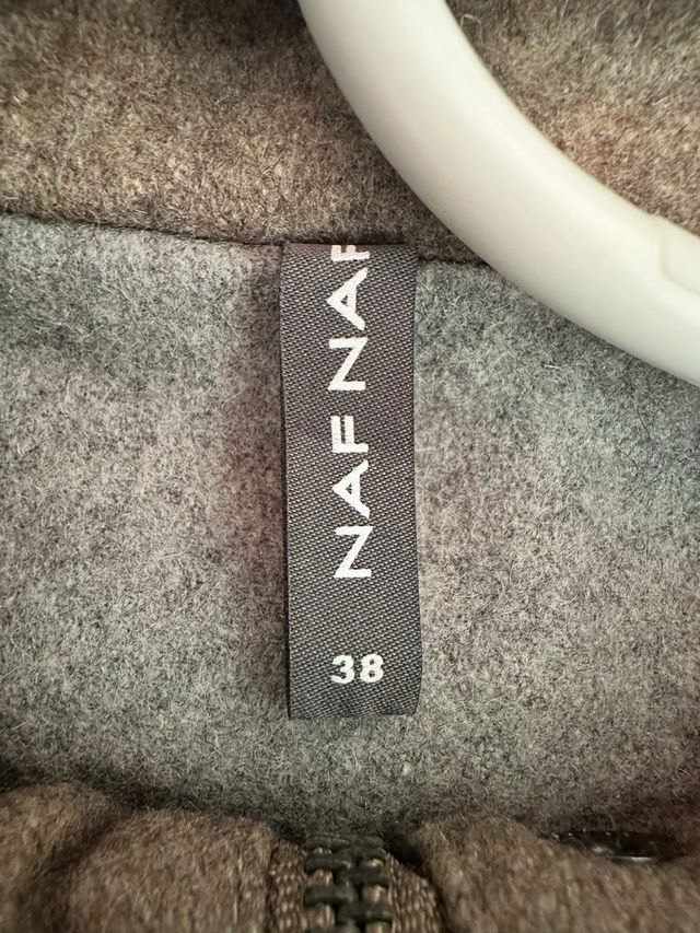 Abrigo Naf Naf Beige con Capucha