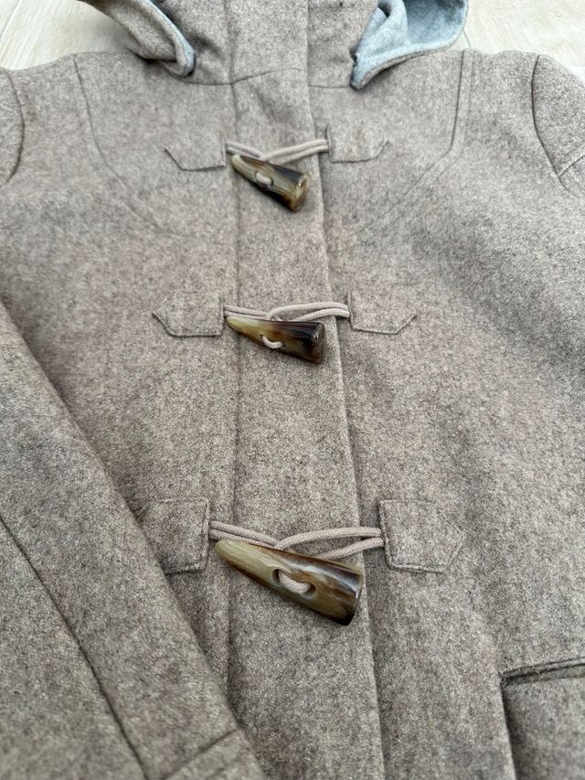 Abrigo Naf Naf Beige con Capucha