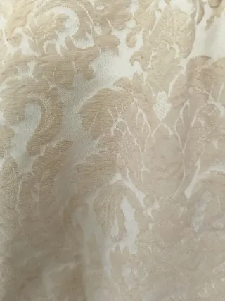 Vestido Zara fiesta beige y dorado