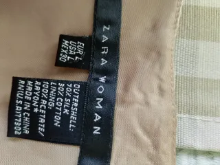 Vestido Zara fiesta beige y dorado