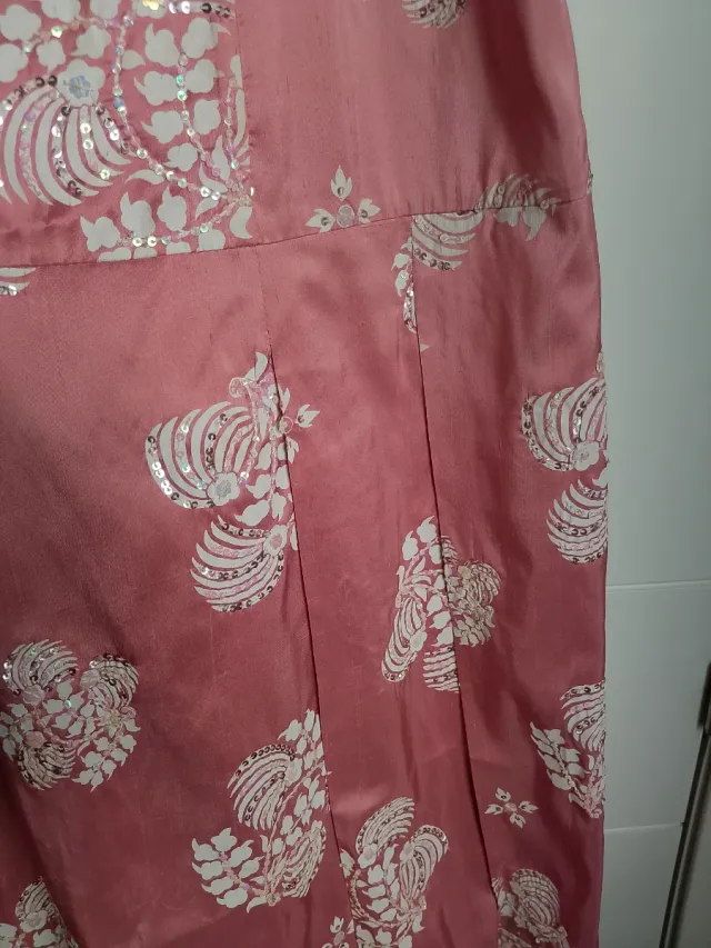 Conjunto Alba Conde Vestido y Torera Rosa