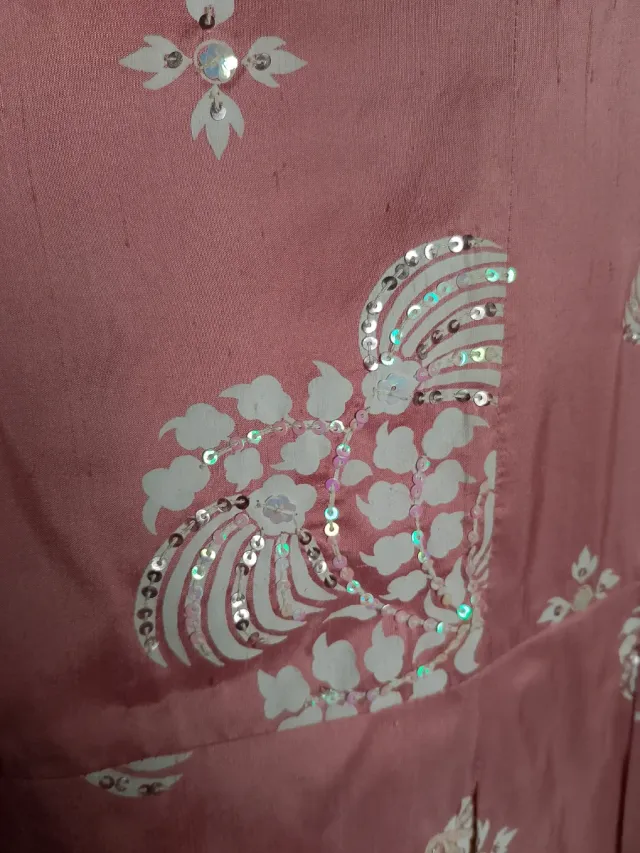 Conjunto Alba Conde Vestido y Torera Rosa