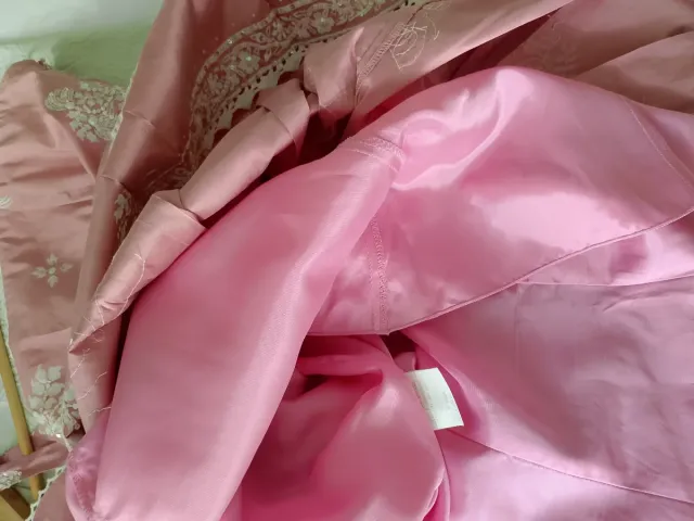 Conjunto Alba Conde Vestido y Torera Rosa