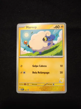 Lote 3 Cartas Pokémon: Mareep, Flaaffy, Ampharos