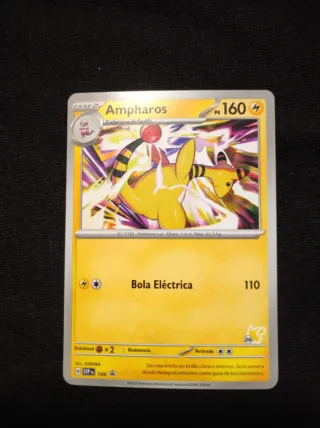 Lote 3 Cartas Pokémon: Mareep, Flaaffy, Ampharos