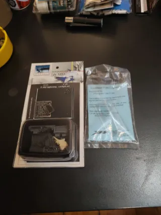 Maqueta 1/48 P-38J Lightning Cockpit Set y cúpula