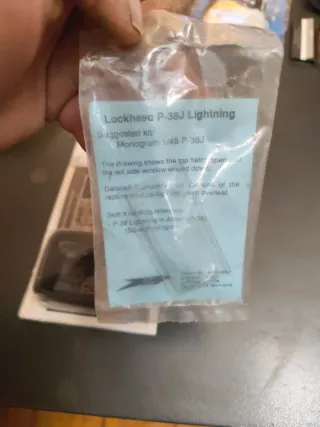 Maqueta 1/48 P-38J Lightning Cockpit Set y cúpula