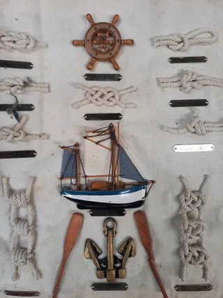 Cuadro Decorativo Nudos Marineros Tela