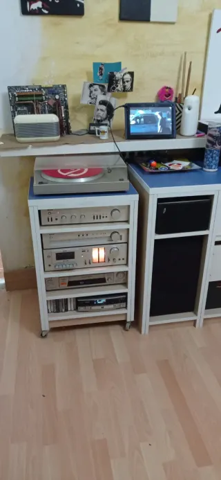 Equipo Hifi Nikko Años 70 Beige/Plata