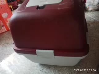 Trasportino Cane/Gatto Grigio/Rosso