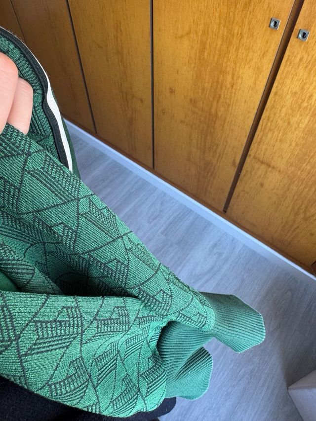 Sudadera Lacoste Verde Monograma Talla M/40