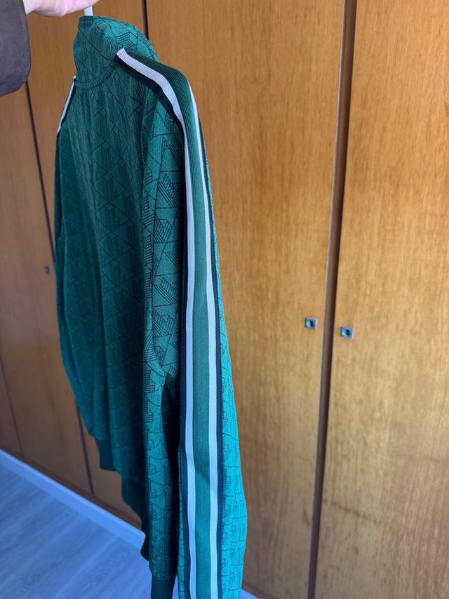 Sudadera Lacoste Verde Monograma Talla M/40