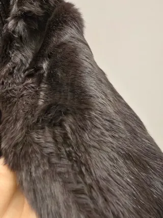 Chaqueta piel conejo y lana