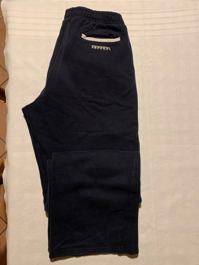 Pantaloni tuta Ferrari blu unisex 13/14 anni