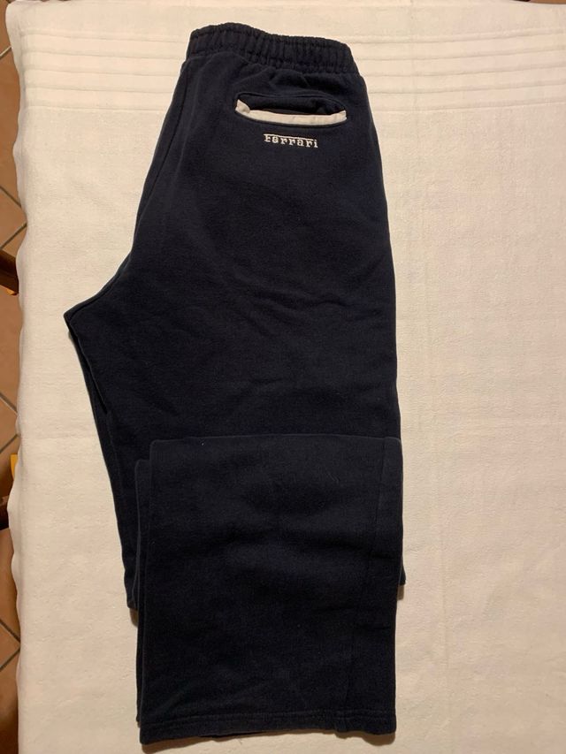 Pantaloni tuta Ferrari blu unisex 13/14 anni