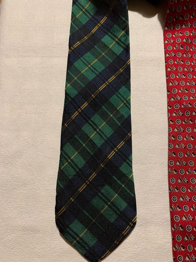 Tre cravatte in pura seta vintage