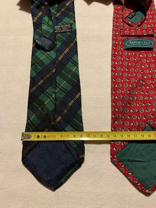 Tre cravatte in pura seta vintage