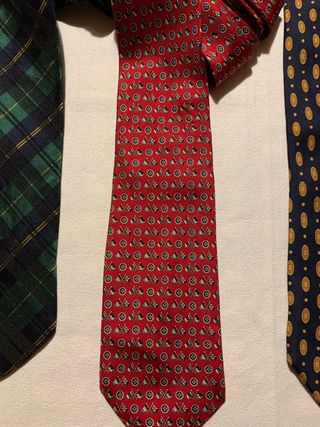 Tre cravatte in pura seta vintage