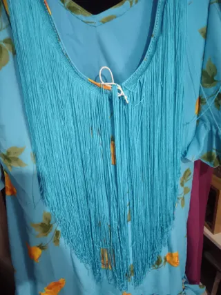 Vestido de gitana azul con volantes