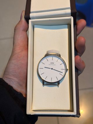 Reloj Daniel Wellington DW Plata Blanco 40M