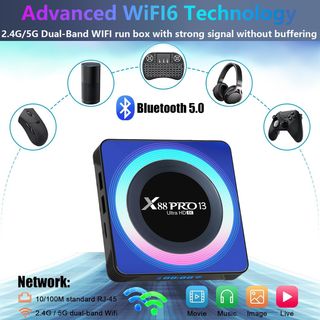 TV Box Dulmssx X88 PRO 13 Ultra HD 8K 64GB/4GB RAM