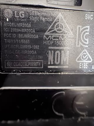 Mando TV LG usado MODEL-MR2OGA