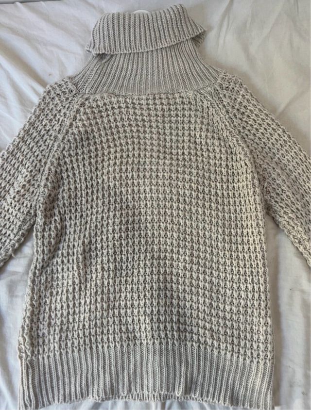 Jersey cuello alto tejido mujer talla única