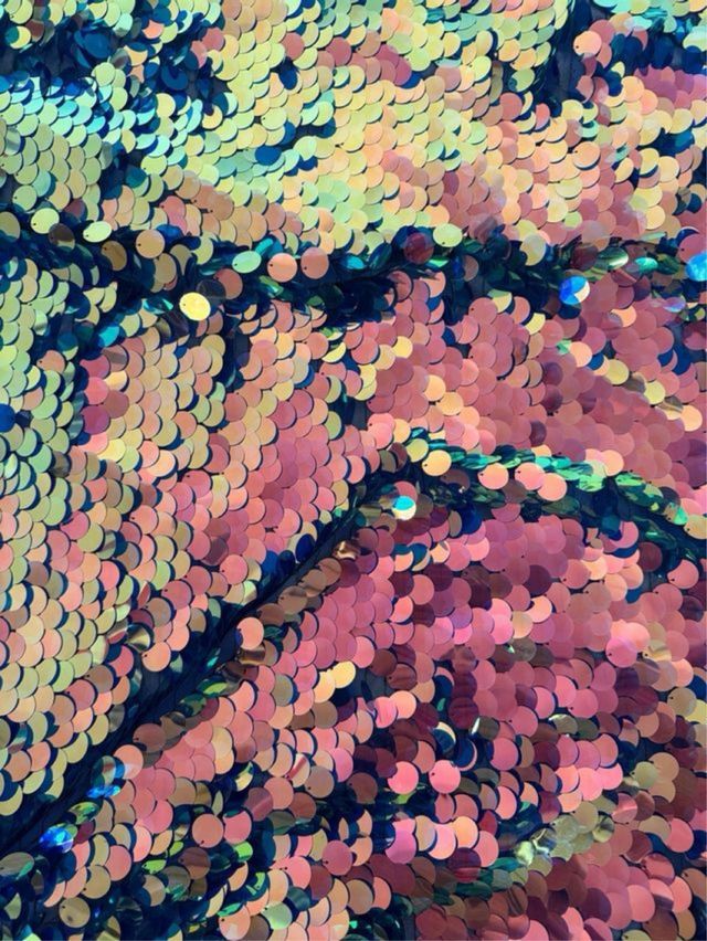 Tela lentejuelas grandes