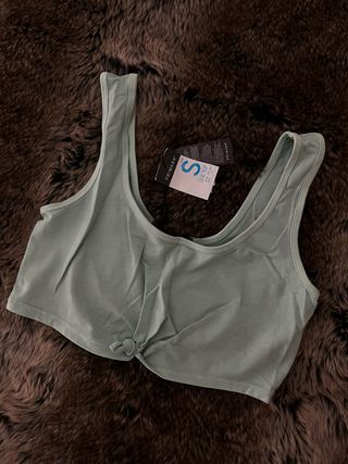 Top Primark verde talla S