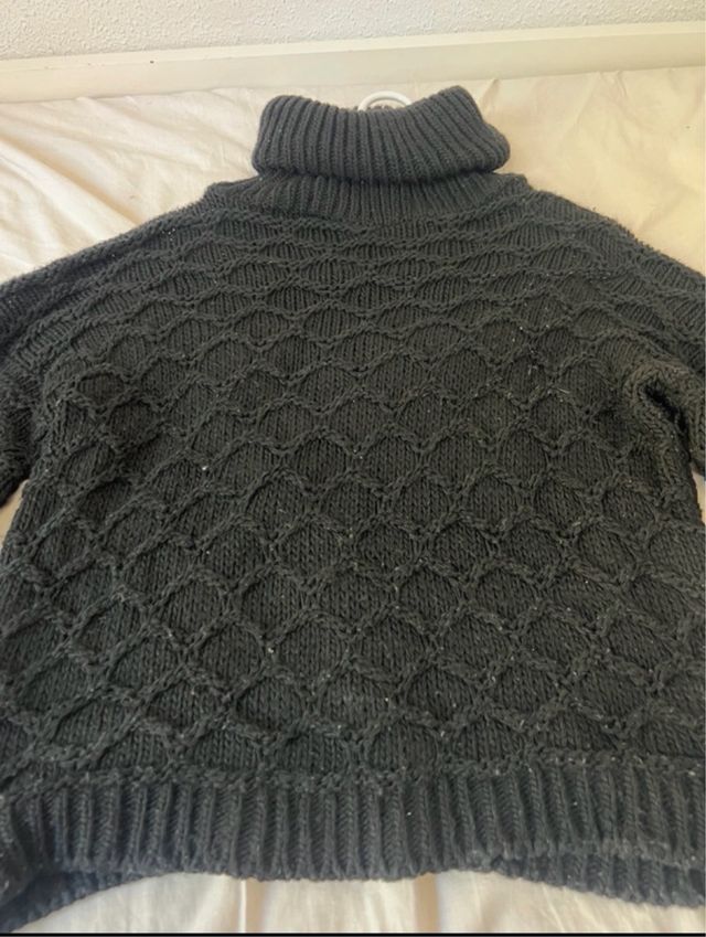 Jersey cuello alto tejido mujer talla única