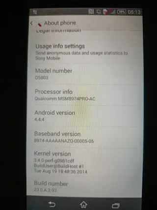 Sony Xperia D5803 Bianco