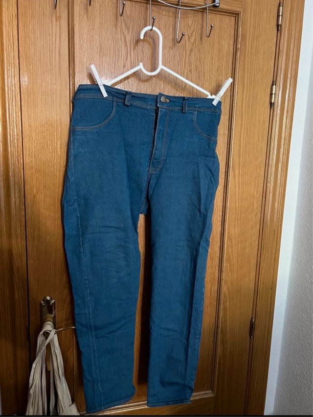 Vaqueros pitillo azules